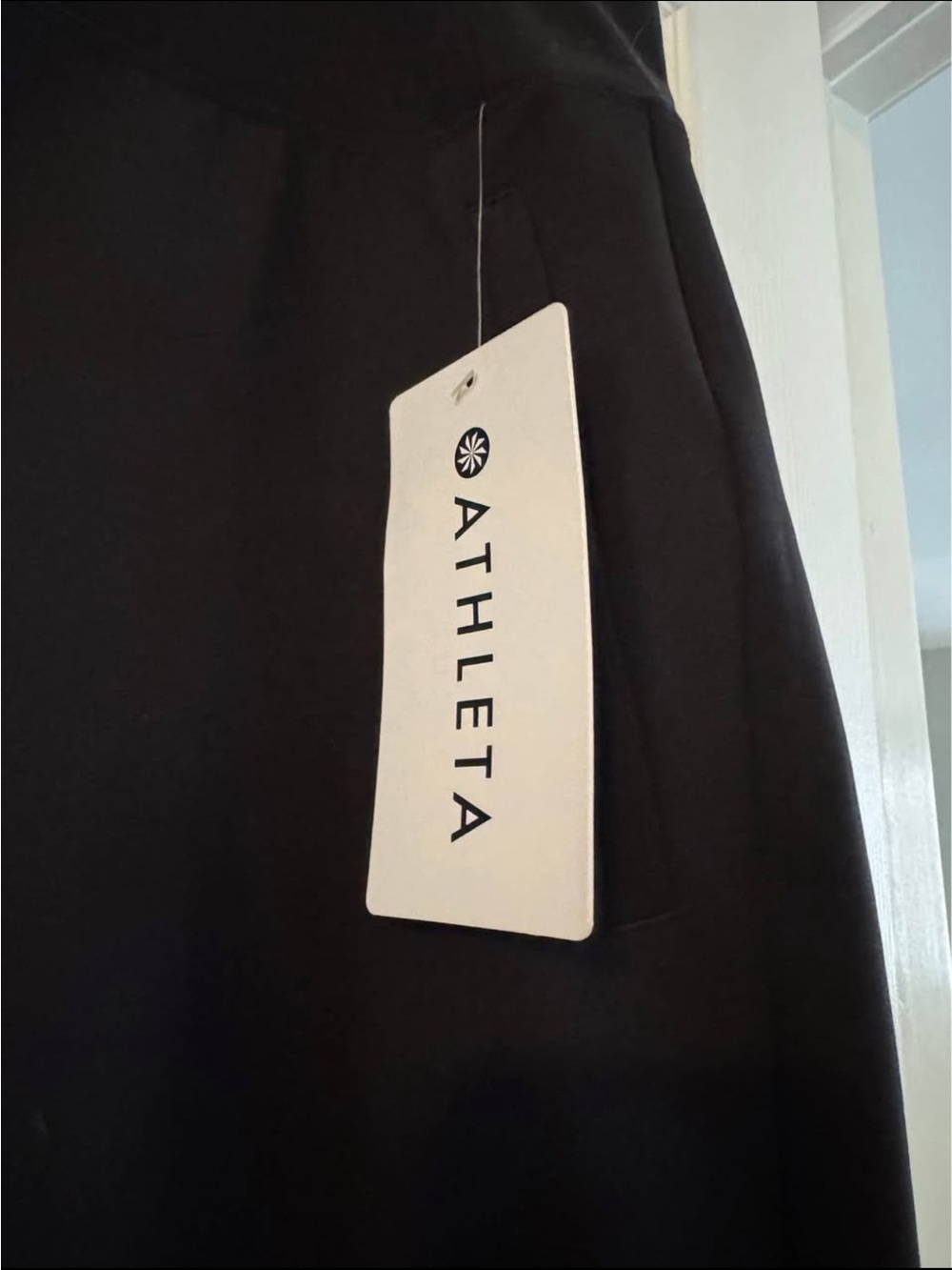 Athleta Endless Pant Black Straight-Leg Pull-On Trousers - Picture 2 of 4